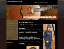Tablet Screenshot of peter-morscheck.de